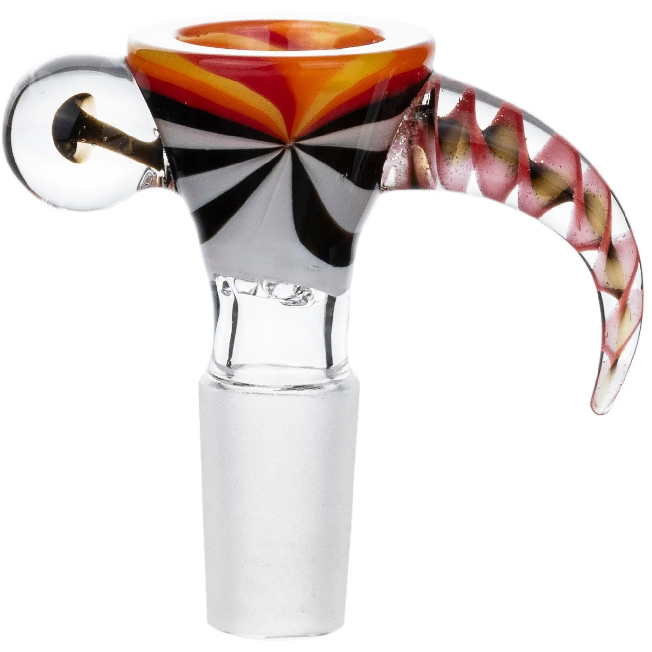 14mm Zebra Horn Screen Bowl, by Diamond Glass