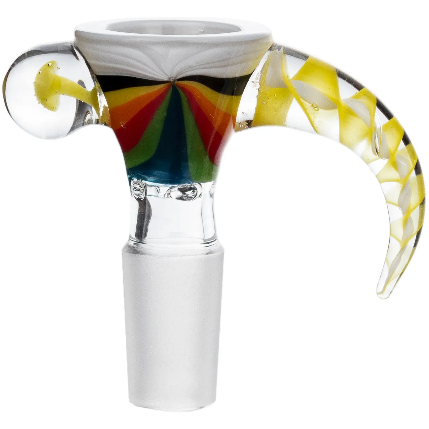 14mm Zebra Horn Screen Bowl, by Diamond Glass