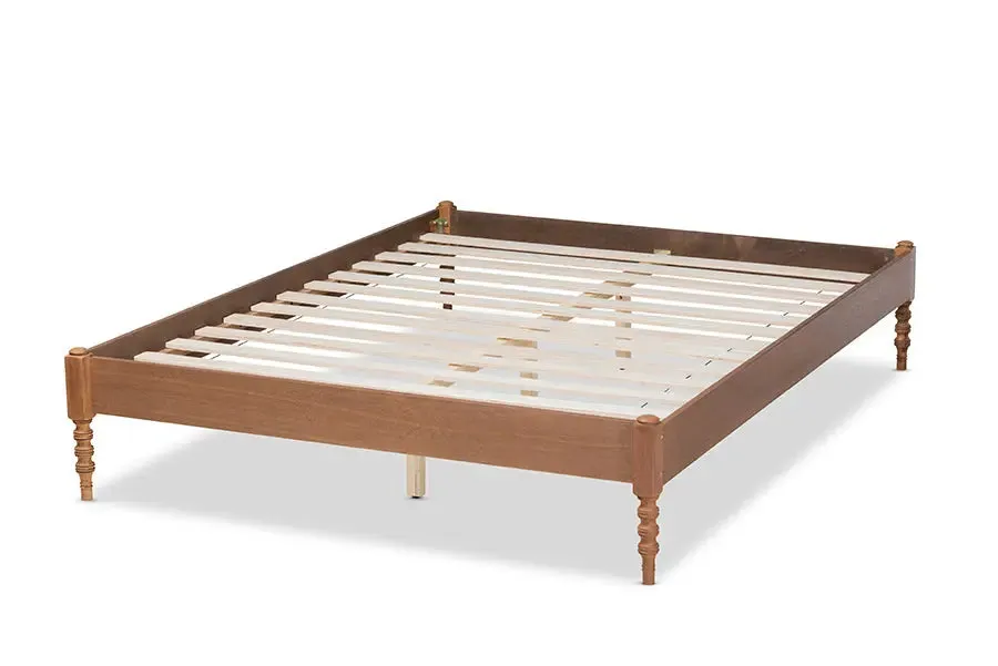 Addison Ash Walnut Wood Platform Bed (King)