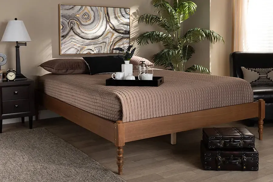 Addison Ash Walnut Wood Platform Bed (King)