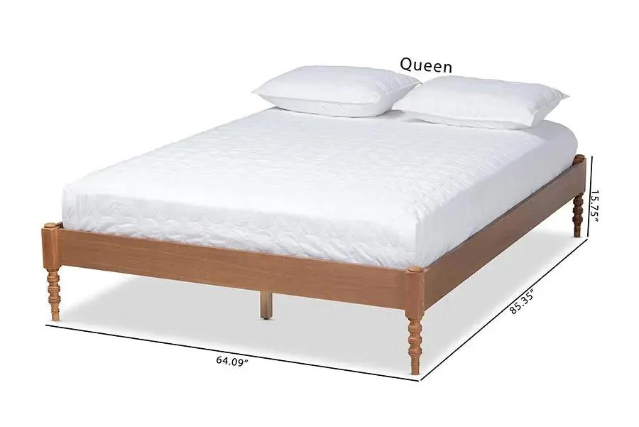 Addison Ash Walnut Wood Platform Bed (King)