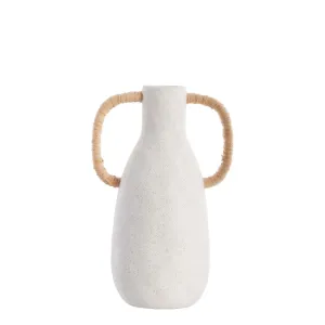 Ayelle vase H33.5 cm. white