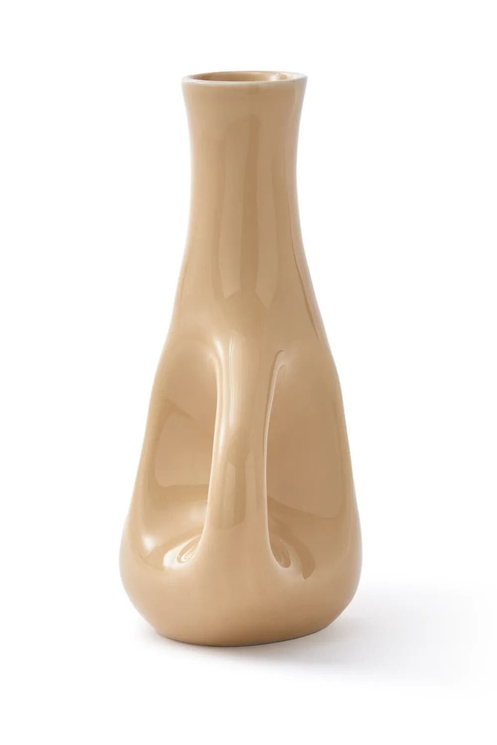 Beige Stoneware Vase S | Pols Potten Three Ears