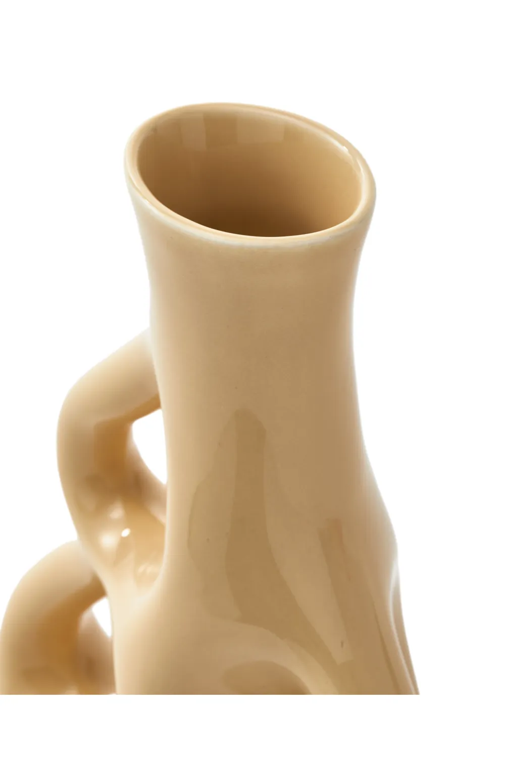 Beige Stoneware Vase S | Pols Potten Three Ears