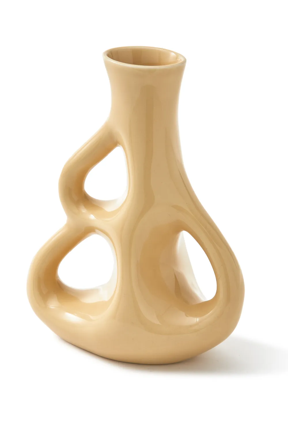 Beige Stoneware Vase S | Pols Potten Three Ears