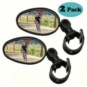 Bicycle Rearview Mirror Set for Wide Angle Reflection