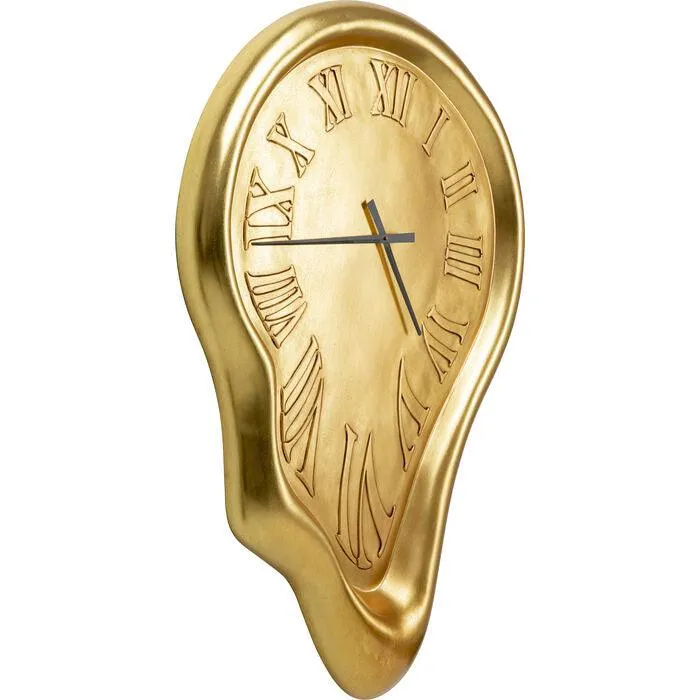 Big Drop Gold Wall Clock