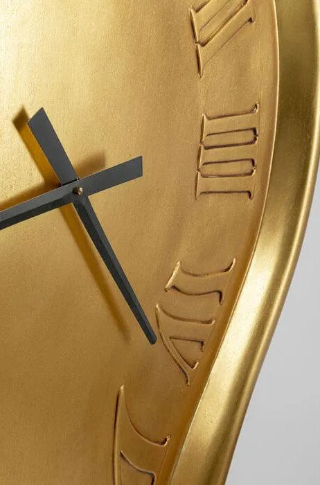 Big Drop Gold Wall Clock