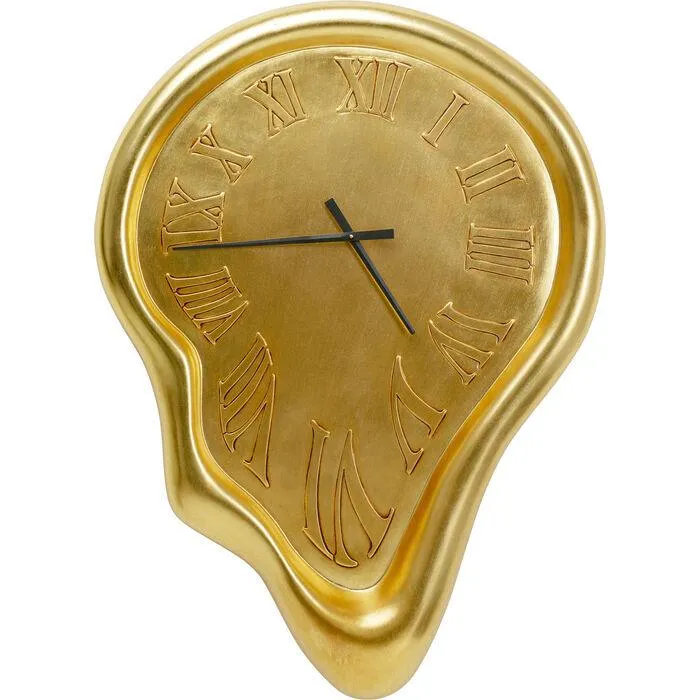 Big Drop Gold Wall Clock