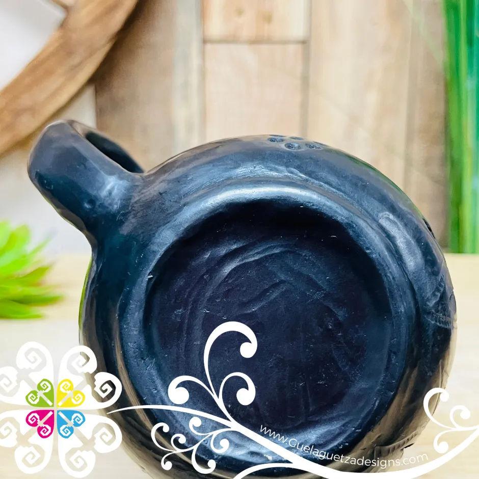 Black Clay Calado Mug - Barro Negro Oaxaca