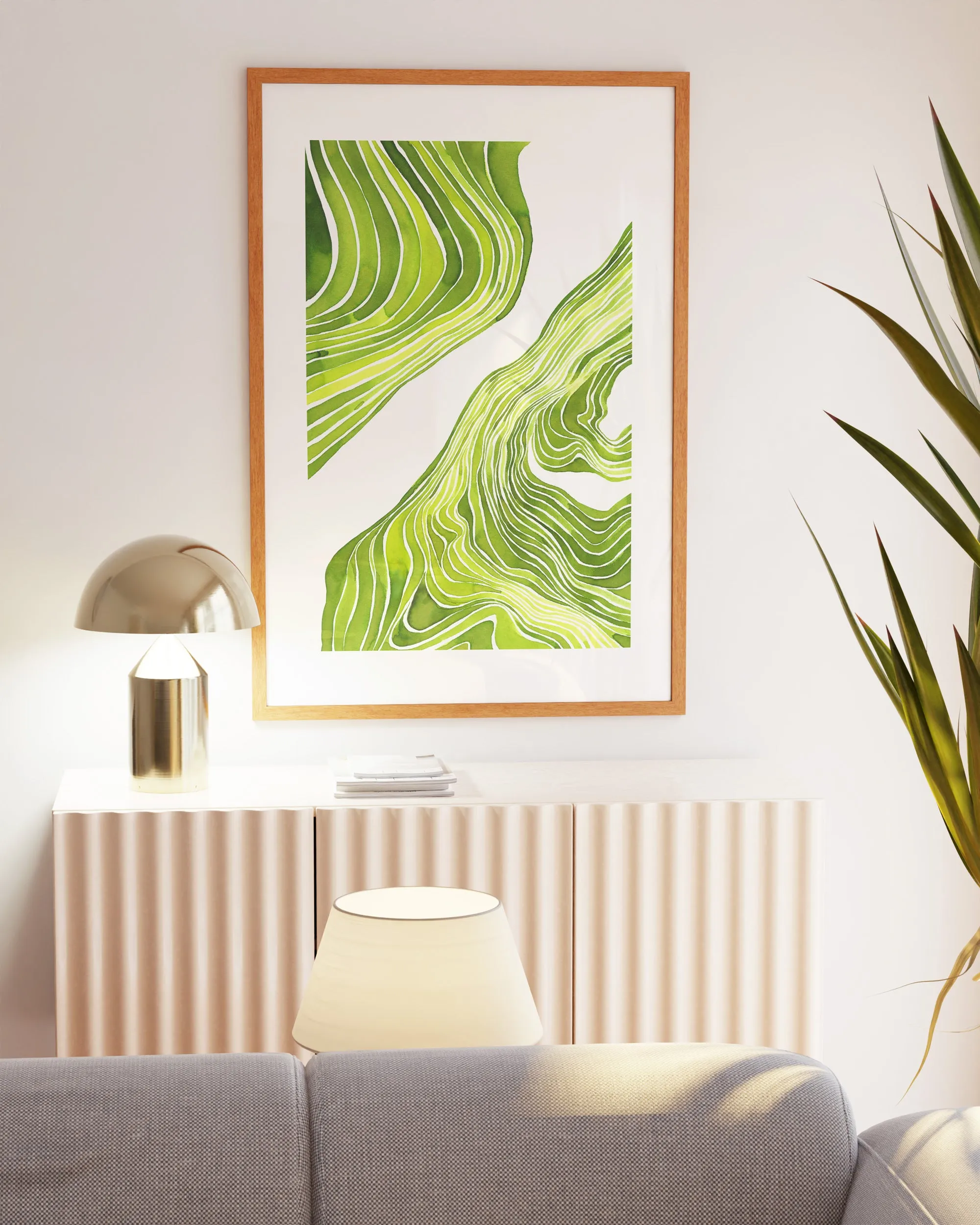 Botanical Wall Art Print 'Contour' - Plant Prints, Botanical Art Prints and Botanical Illustrations