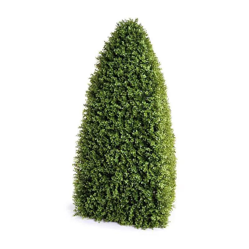 Boxwood Obelisk in Column Planter 78"H