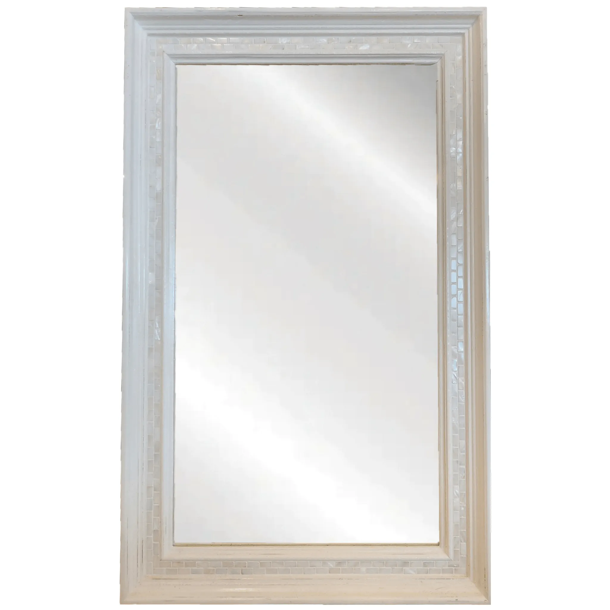 Casper Mirror with White Pearls