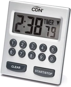 CDN TM30 Direct Entry 2-Alarm Timer-Alarm Sounds or Vibrates - 1 Count