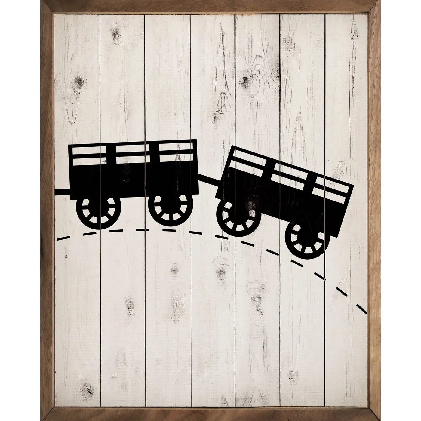 Choo Choo Train Wood Framed Print Set