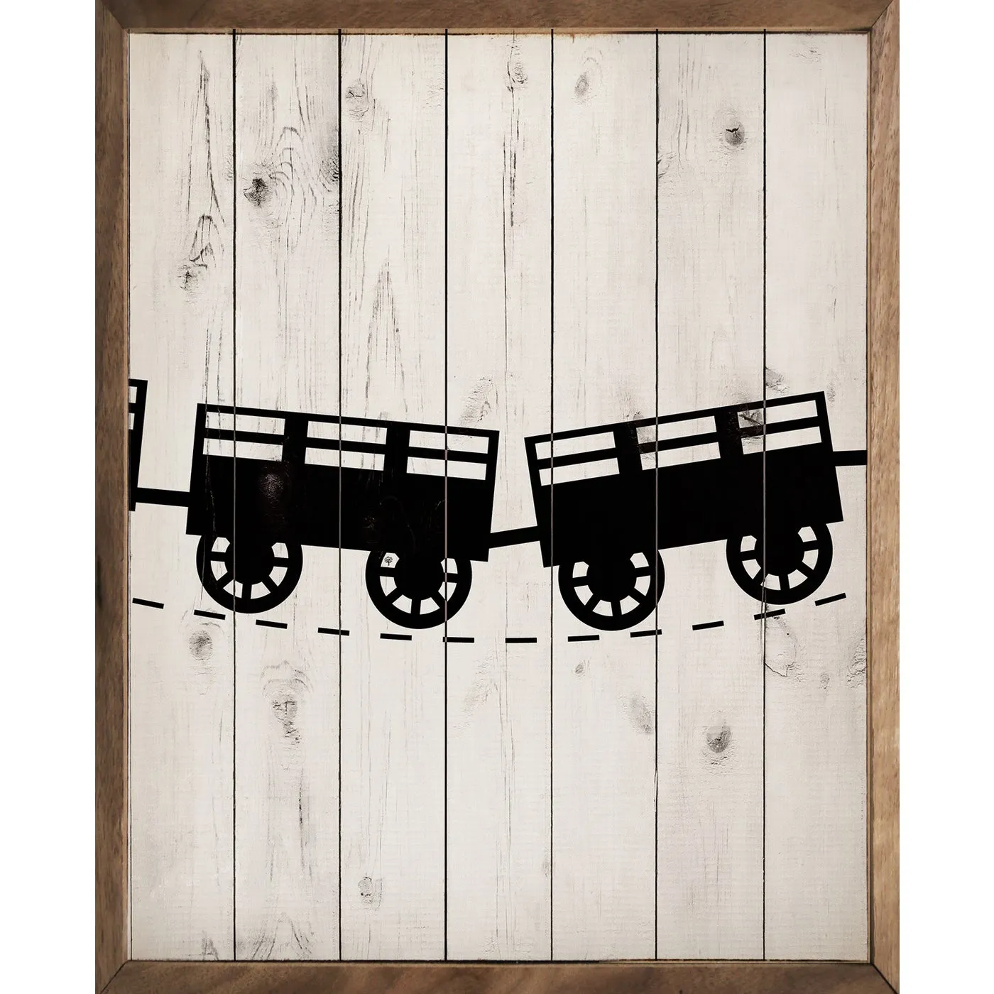 Choo Choo Train Wood Framed Print Set