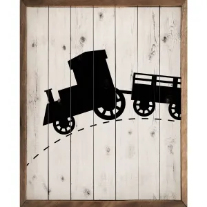 Choo Choo Train Wood Framed Print Set