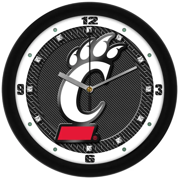 Cincinnati Wall Clock - Carbon Fiber Textured