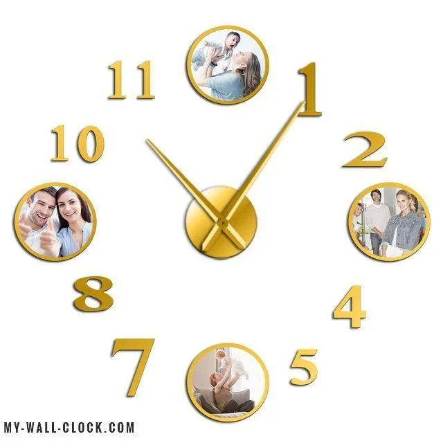 Clock stickers Photo circles