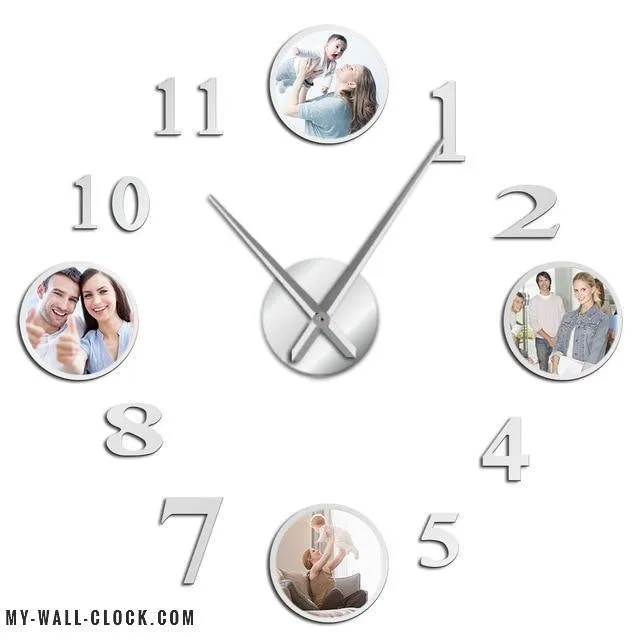 Clock stickers Photo circles