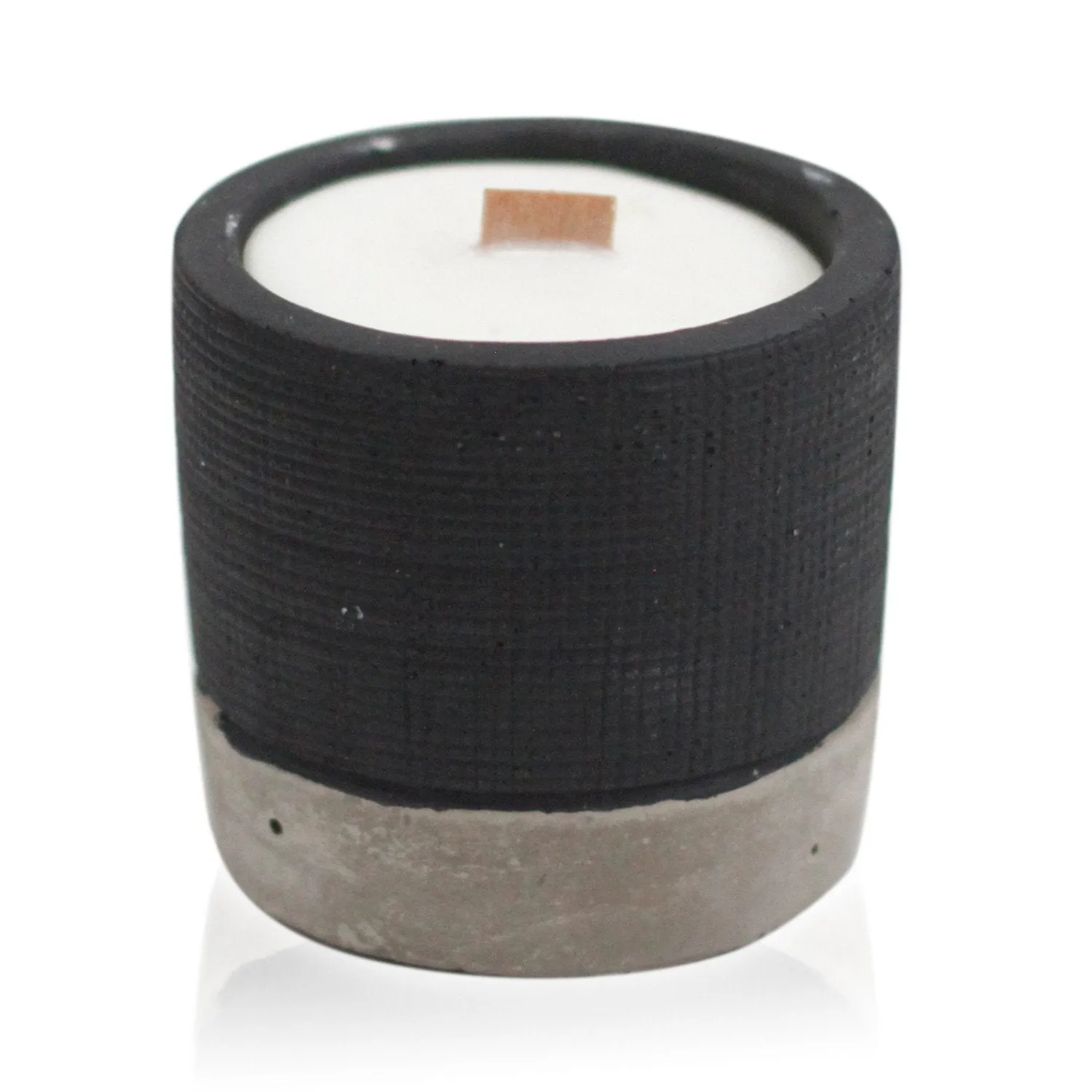 Concrete Pot Wooden Wick Candle - Choice of Fragrances