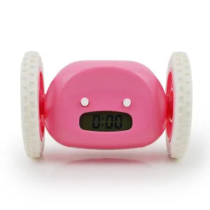 Creative Running Digital LED Alarm Clock Lazy Alarm Clock Running Noiseless Clock Alarm Clock Creative Gift