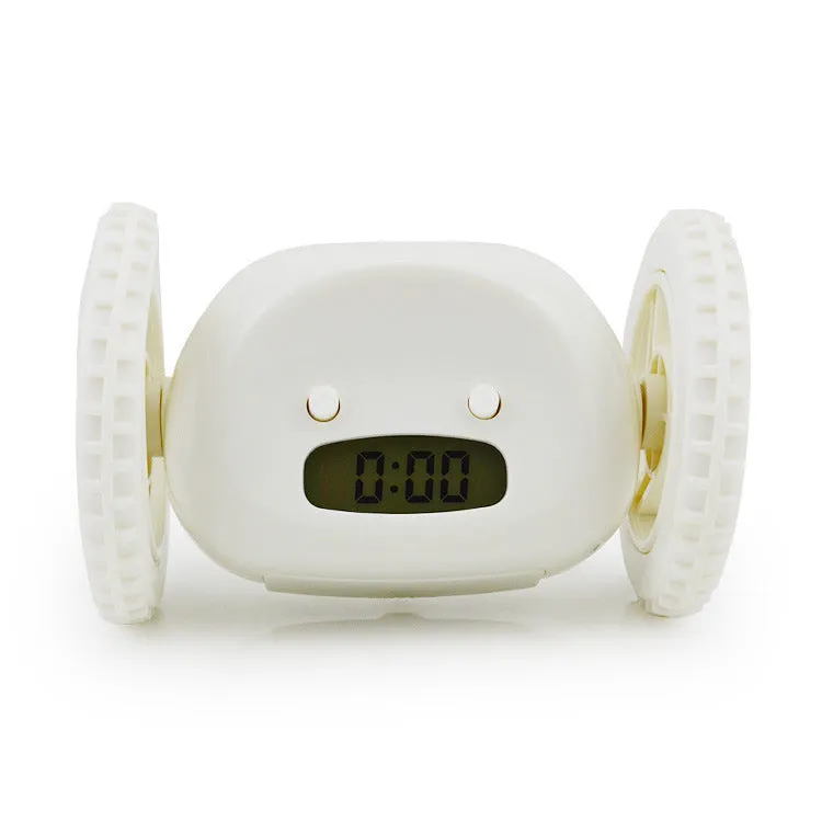 Creative Running Digital LED Alarm Clock Lazy Alarm Clock Running Noiseless Clock Alarm Clock Creative Gift