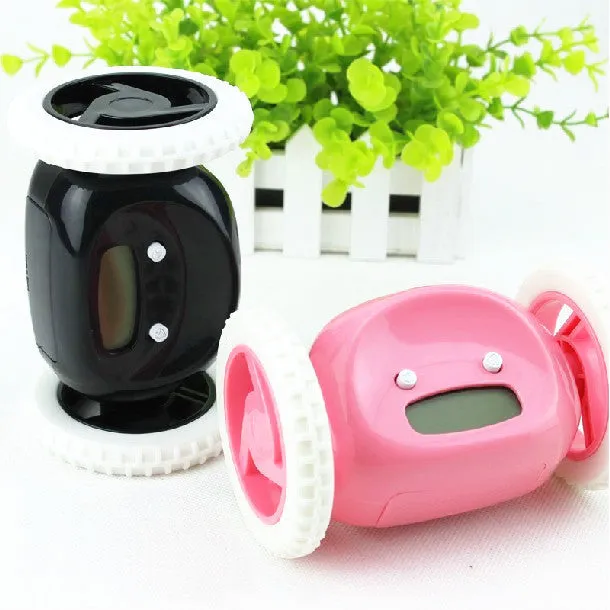 Creative Running Digital LED Alarm Clock Lazy Alarm Clock Running Noiseless Clock Alarm Clock Creative Gift