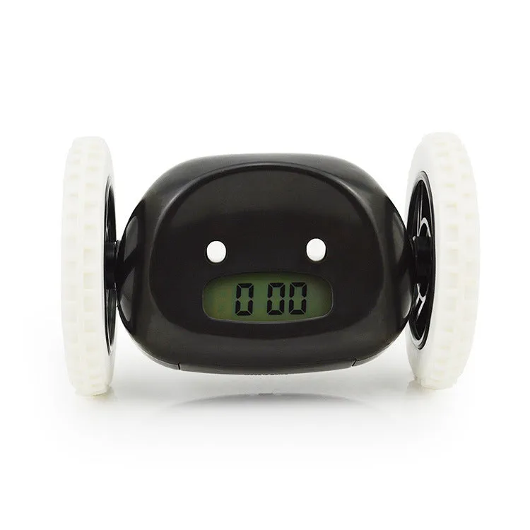 Creative Running Digital LED Alarm Clock Lazy Alarm Clock Running Noiseless Clock Alarm Clock Creative Gift