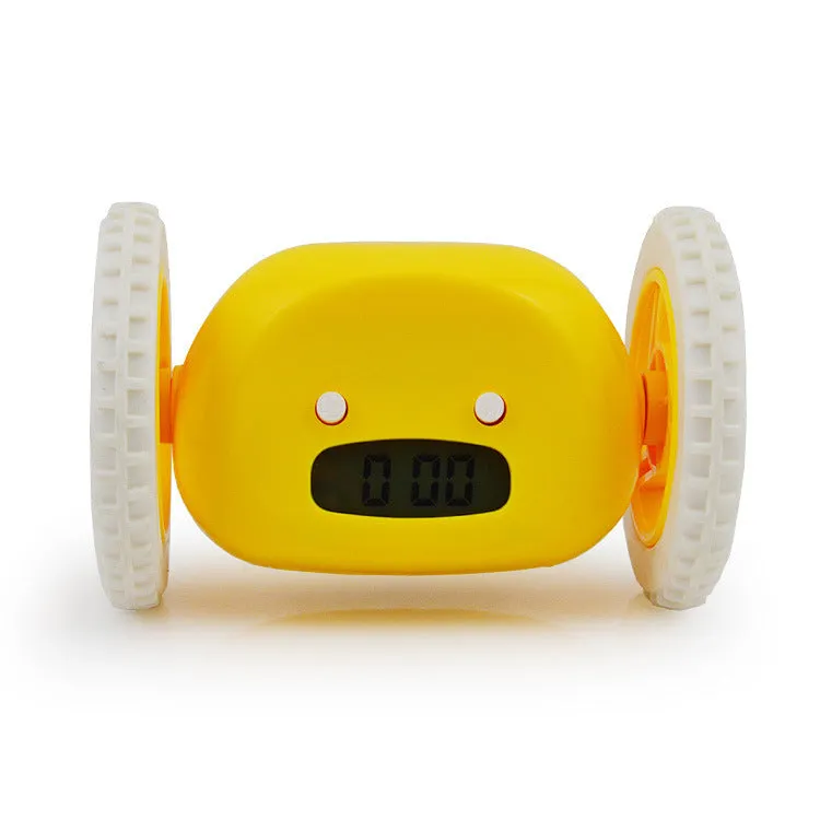 Creative Running Digital LED Alarm Clock Lazy Alarm Clock Running Noiseless Clock Alarm Clock Creative Gift