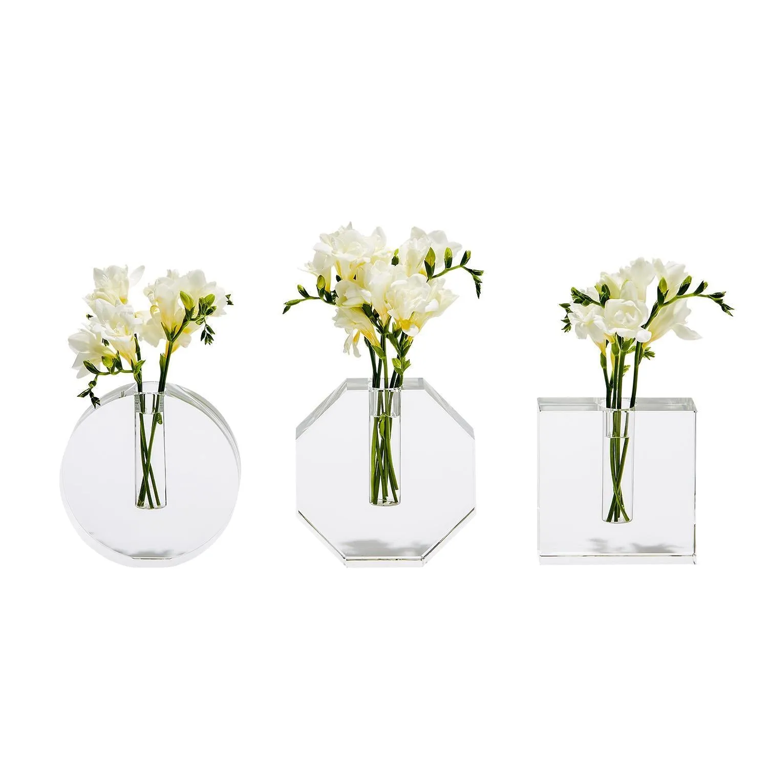 Crystal Bud Vase- Square, Round, Octagon