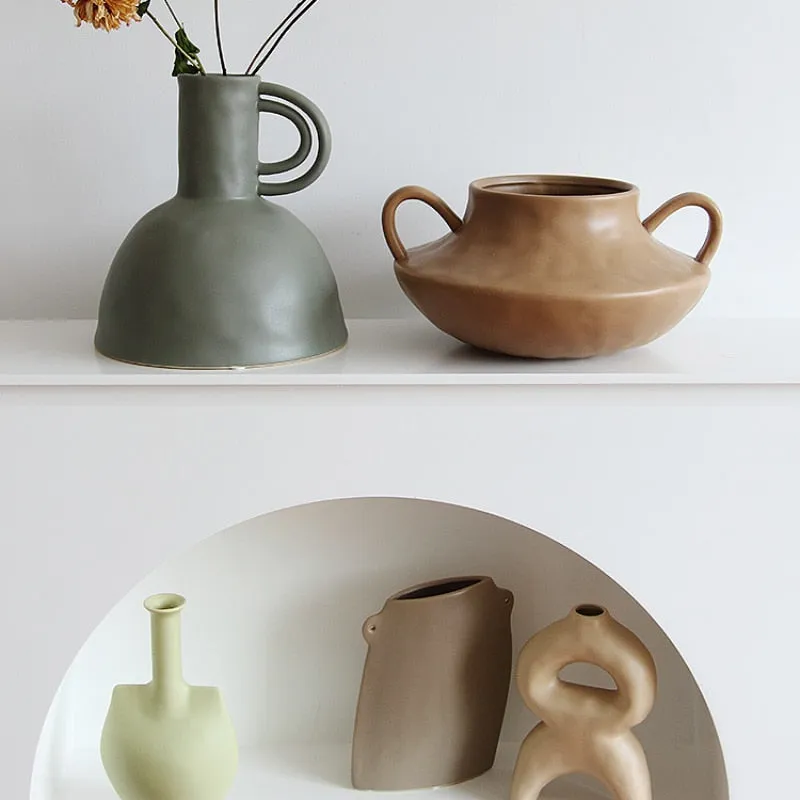 Earth Tones Handmade Ceramic Vase