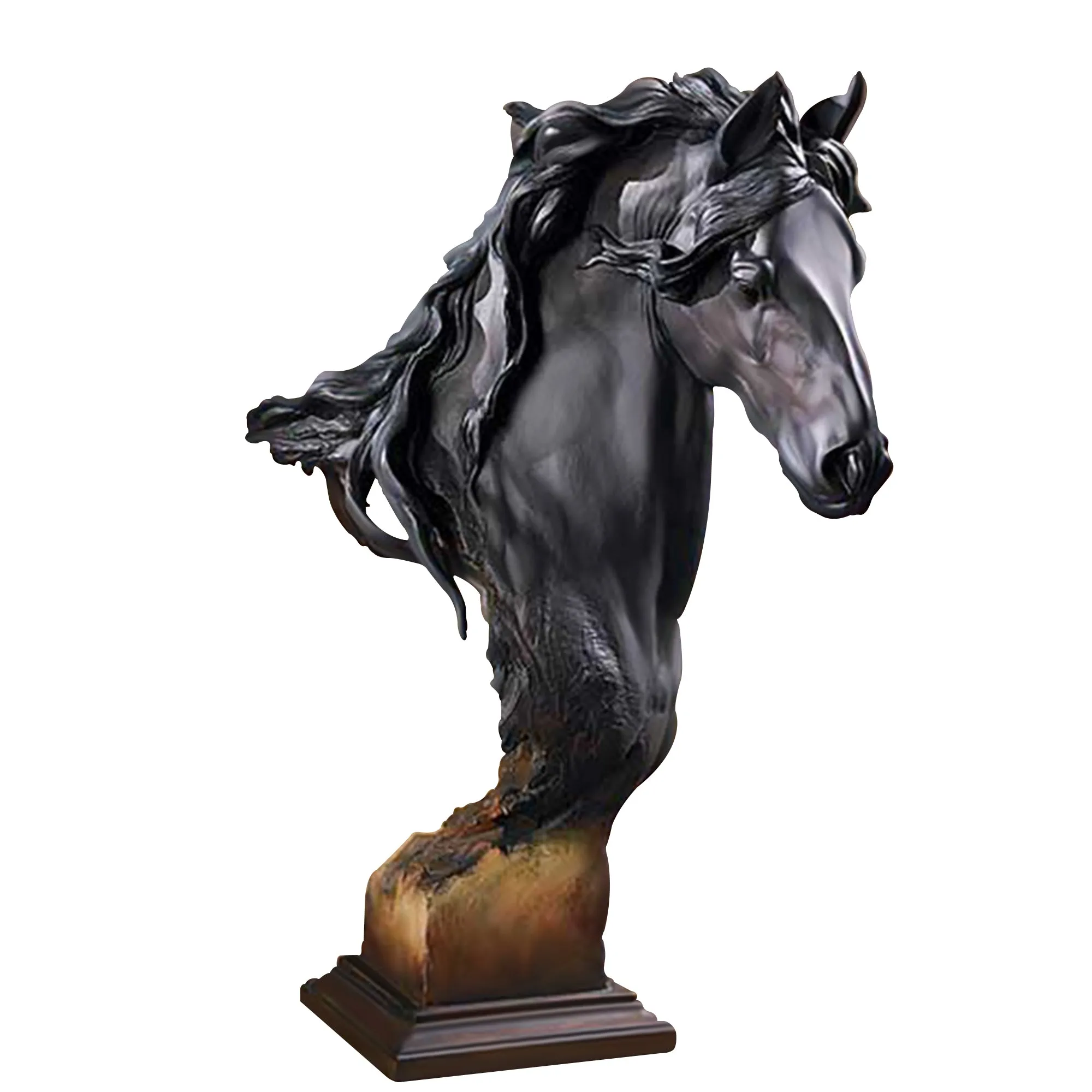 FINEST Custom Indoor Bronze Horse Head Sculpture for Sale FB-069