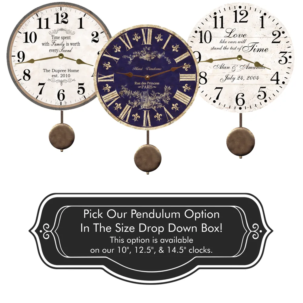 Five O'Clock Coastal Clock