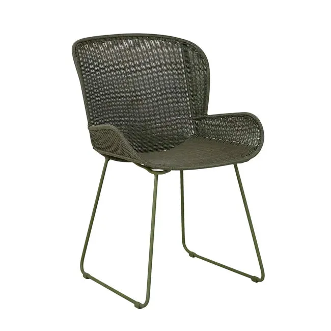 GLOBEWEST GRANADA BUTTERFLY CLOSED WEAVE DINING CHAIR