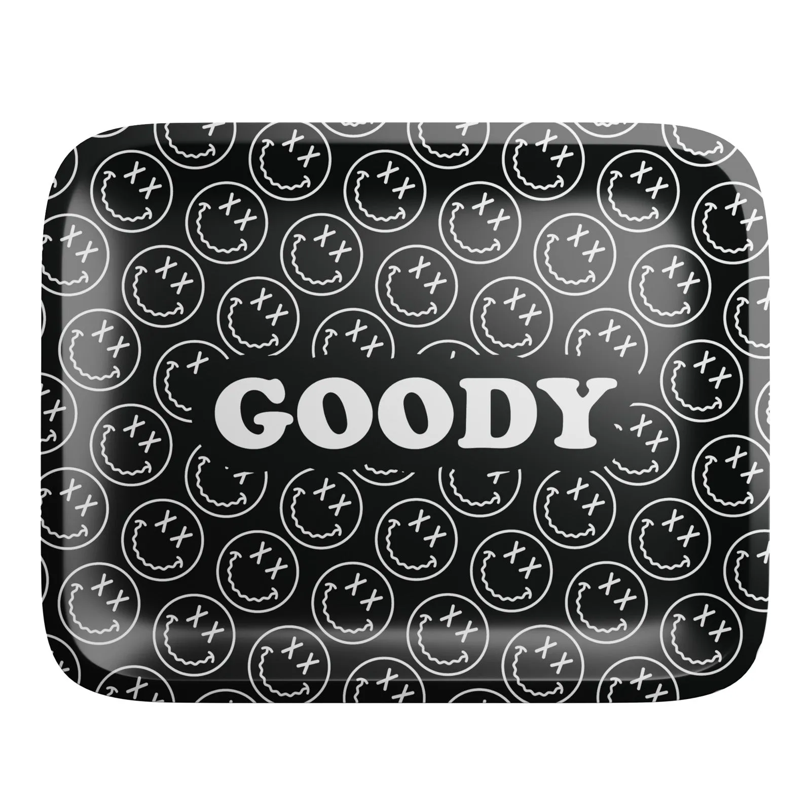 Goody Glass - Black Pattern Face Rolling Tray