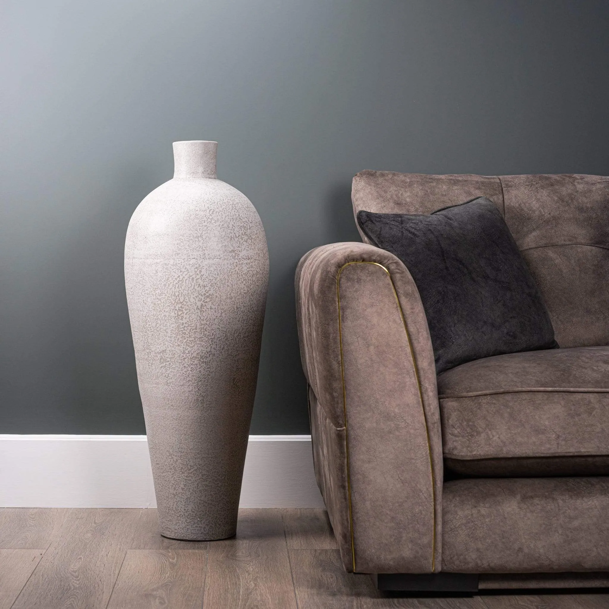 Grey Concrete Effect Vase - Large