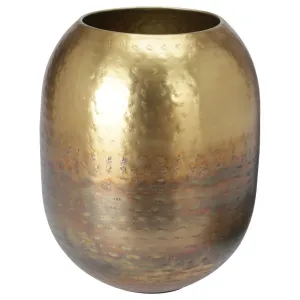 H&S Collection 23cm Gold Decorative Vase