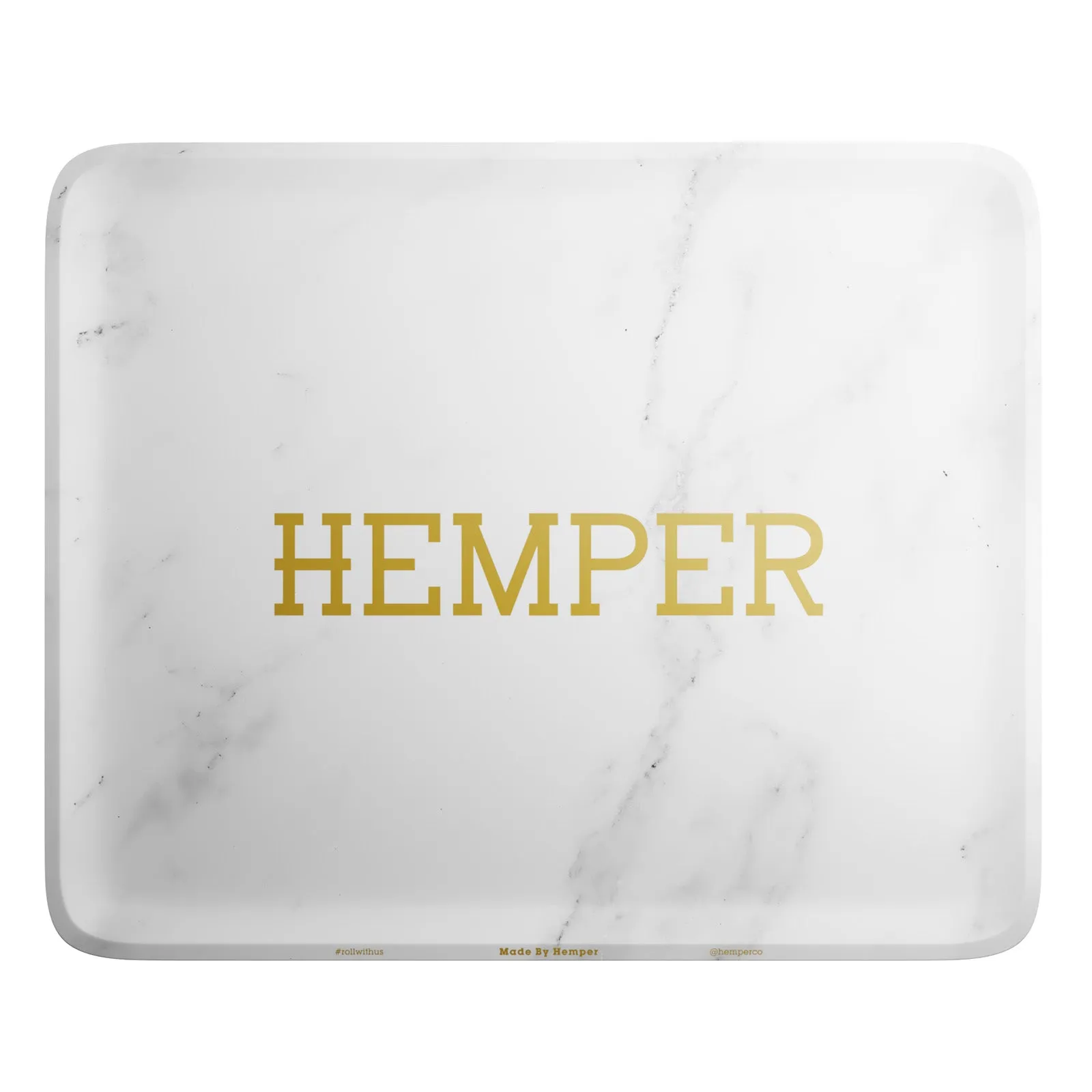 HEMPER  - Luxe Marble White Rolling Tray