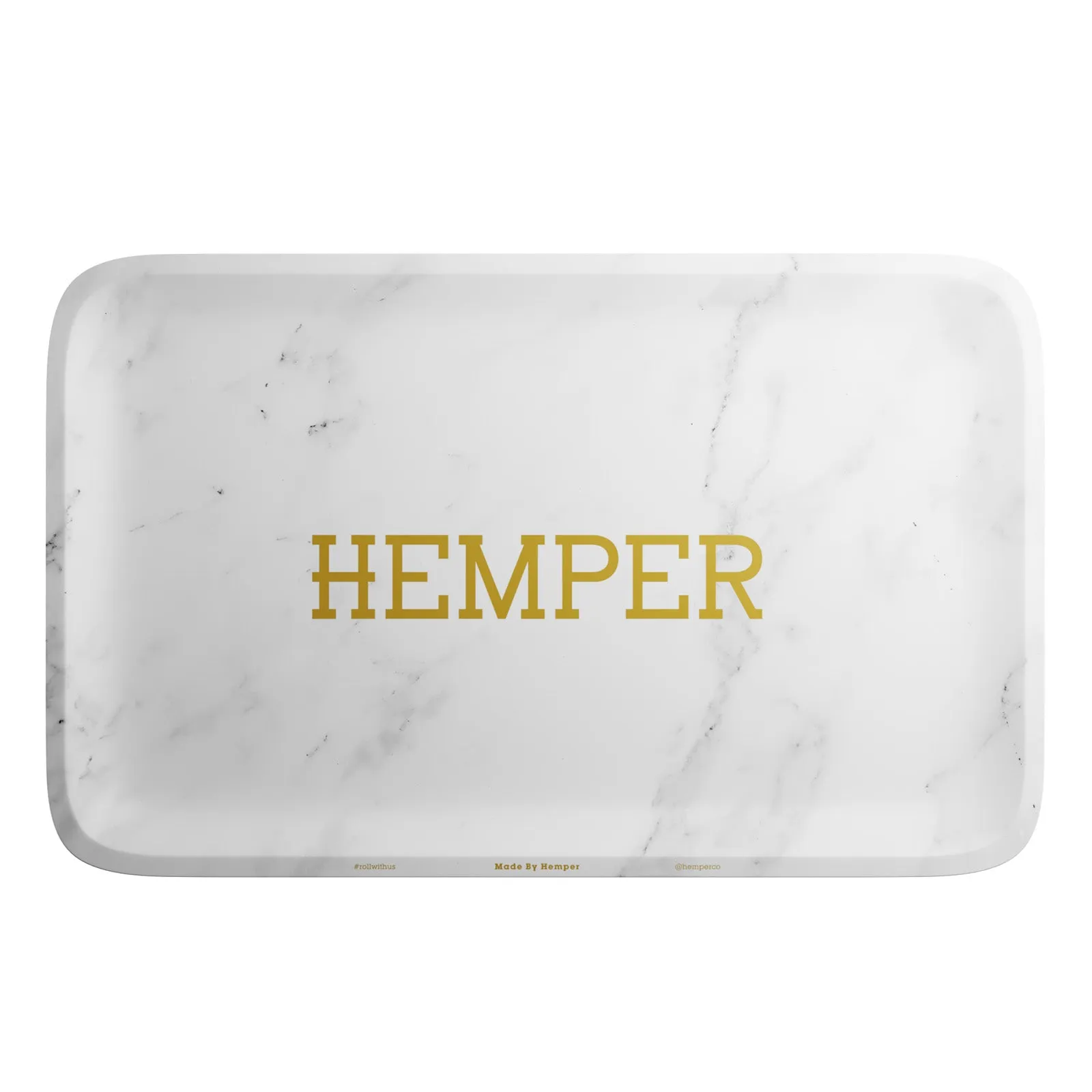 HEMPER  - Luxe Marble White Rolling Tray