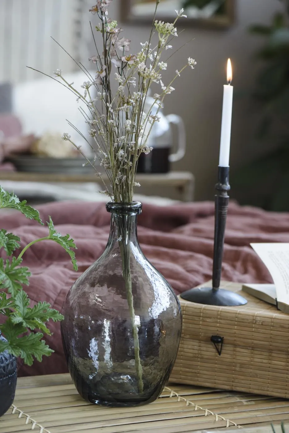 Henley Grey Glass Balloon Vase.