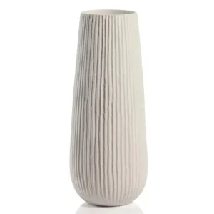 Kanie Tall Ceramic Vase White