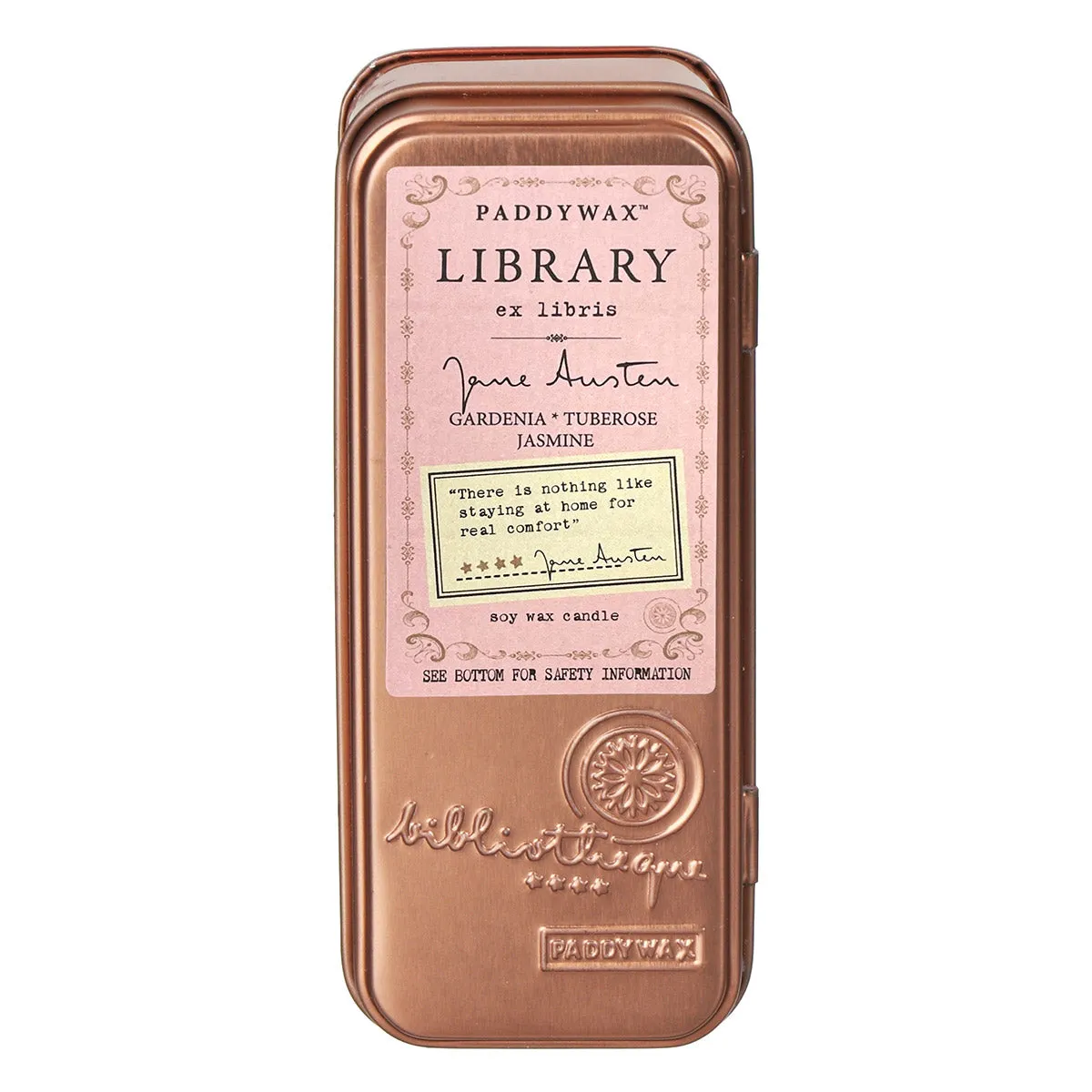 LIBRARY TRAVEL TIN - AUSTEN (GARDENIA, TUBEROSE & JASMINE)