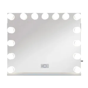 LUXE Hollywood Vanity Mirror with Lights and Bluetooth Speakers