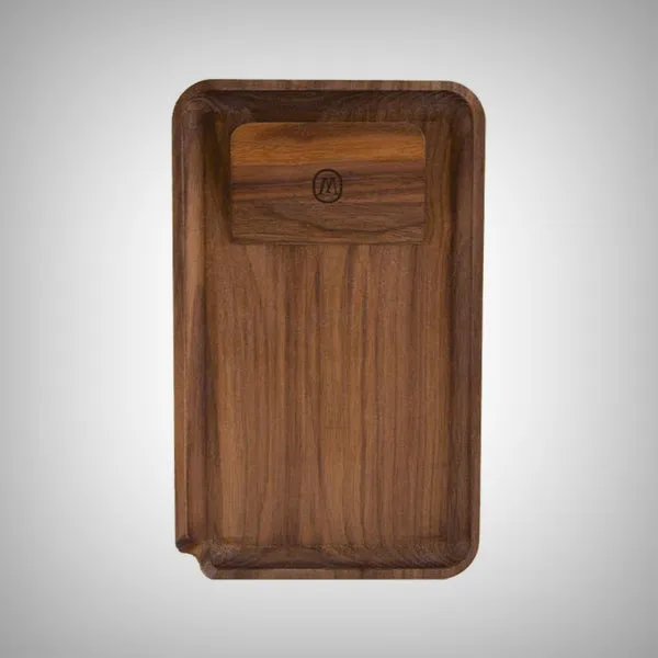 Marley Natural Black Walnut Rolling Tray