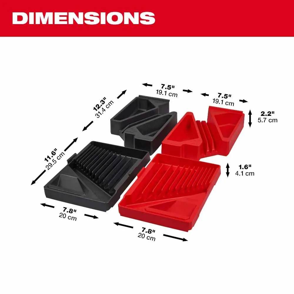 Milwaukee 48-22-9485T 30pc Metric & SAE Combination Wrench Trays