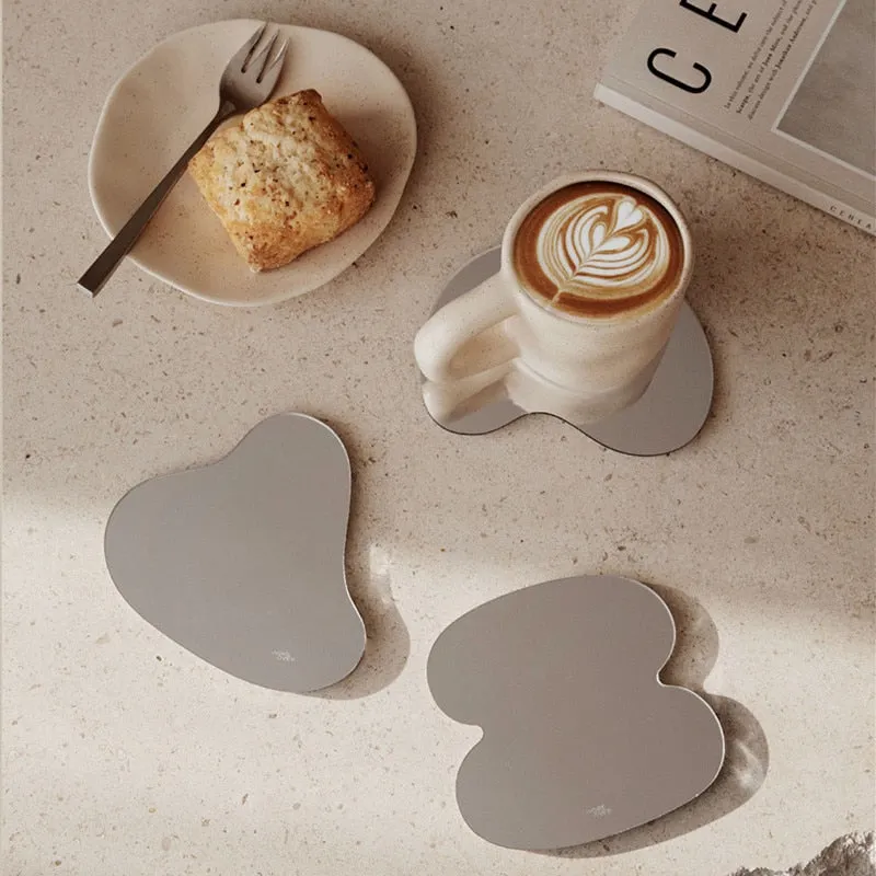 Mirror Coasters & Trays Set