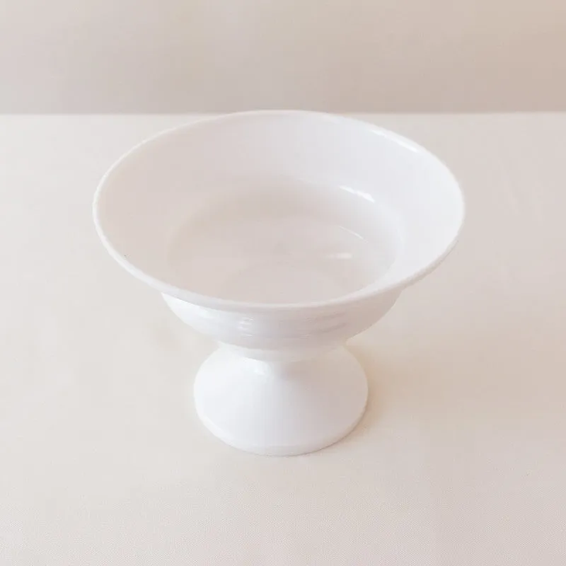 Modern White Plastic Compote