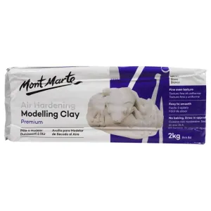 Mont Marte Air Hardening Modelling Clay - White 2kgs