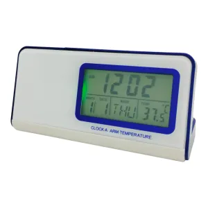 NXZ Rectangle Dial Digital Display Time Talking, tempreature, Calander, Backlight features Clock for Home & Office